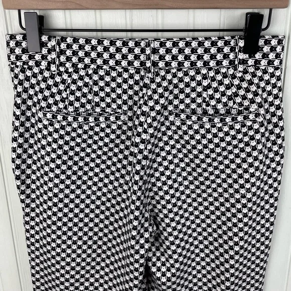Betabrand Straight Leg Chino Dress Yoga Pants Catstooth Cat Print Size Small - Picture 9 of 9